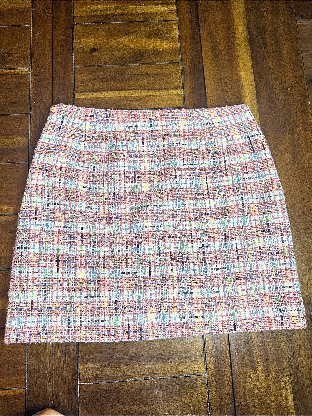 LOFT Mini Skirt Pink & Blue Size 10 Like New - Picture 2 of 4